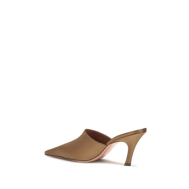Amina Muaddi Jamie Brown Silk Sandals for Women