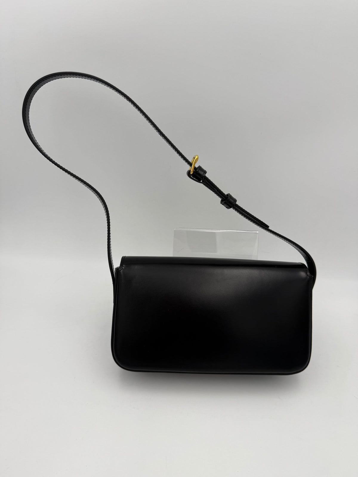 Celine Claude Triomphe Black Handbag