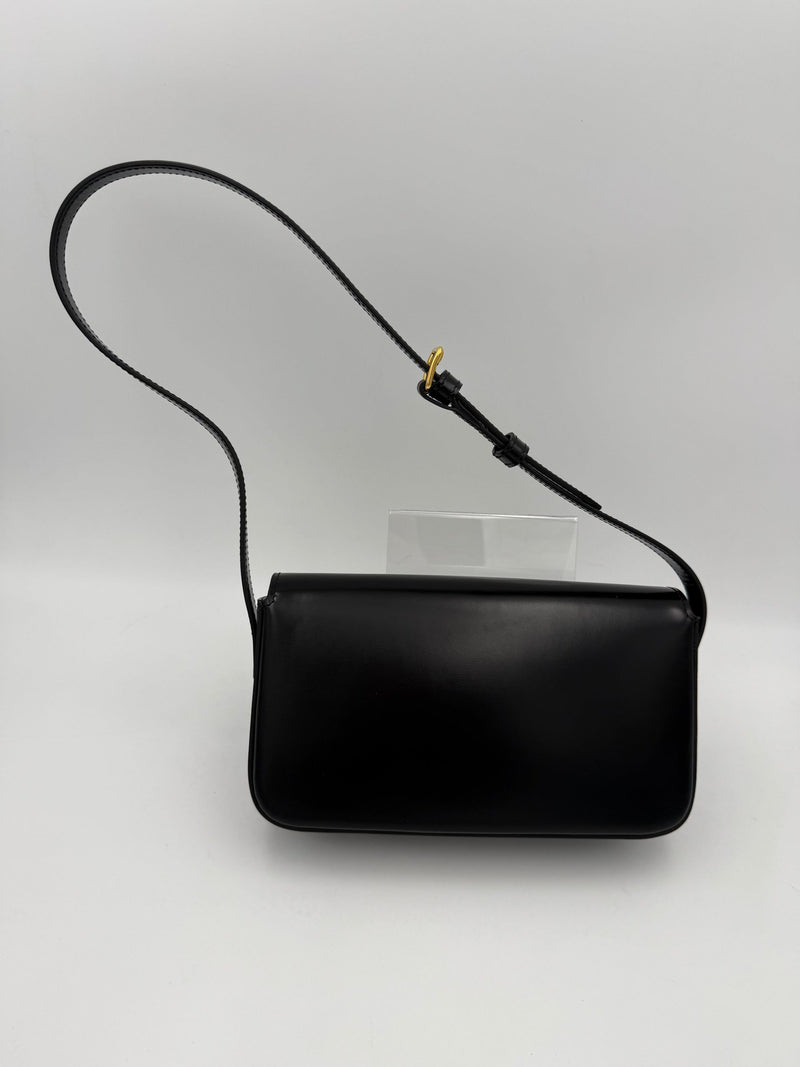 Celine CLAUDE TRIOMPHE Black Handbag