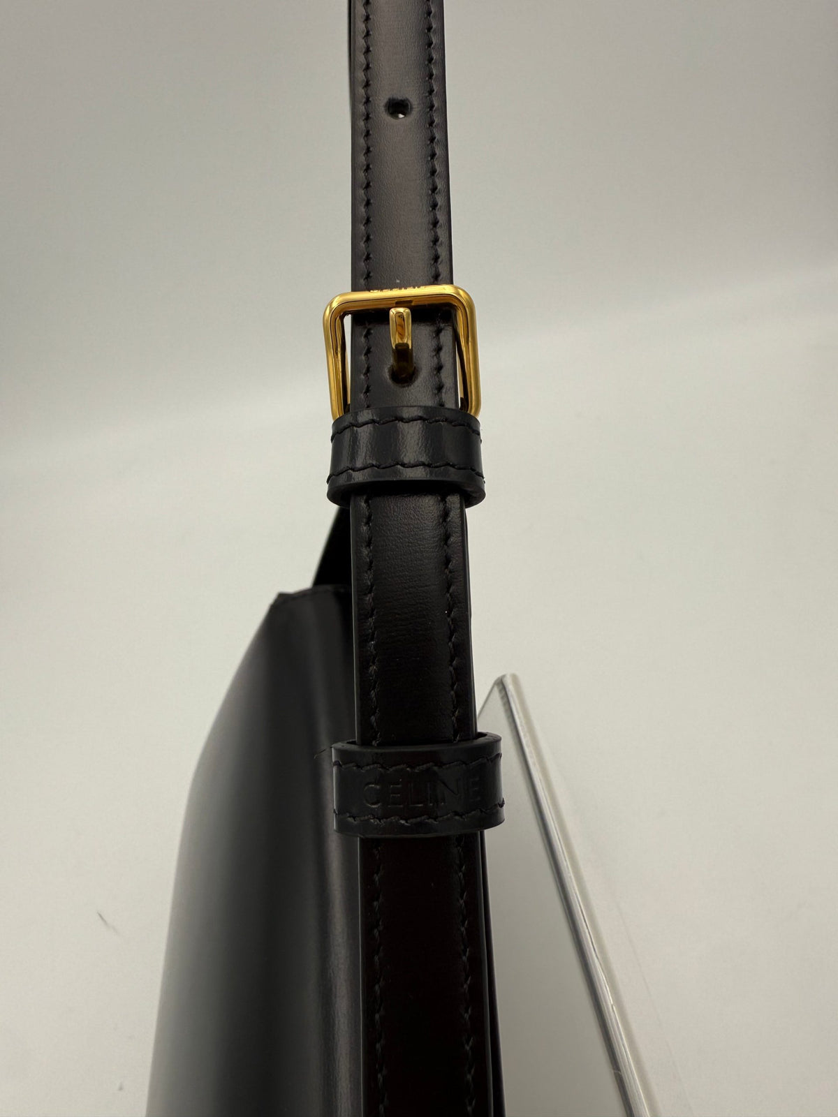 Celine Claude Triomphe Black Handbag