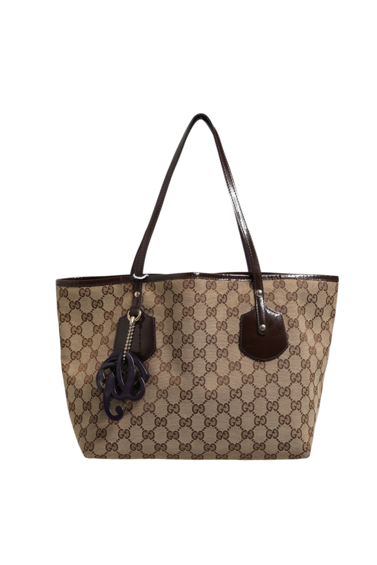 Sac cabas moyen Gucci Jolie Charm en toile beige