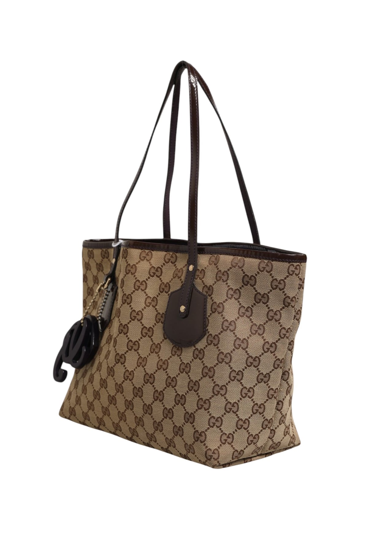 Sac cabas moyen Gucci Jolie Charm en toile beige