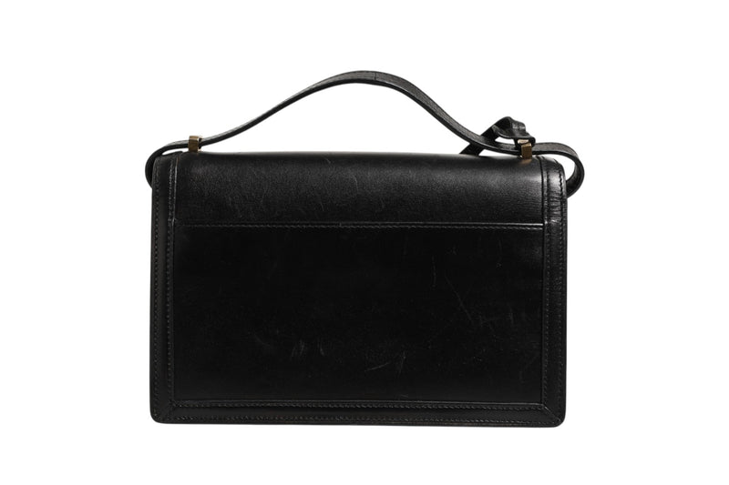 Loewe Barcelona Medium Leather Shoulder Bag - Black