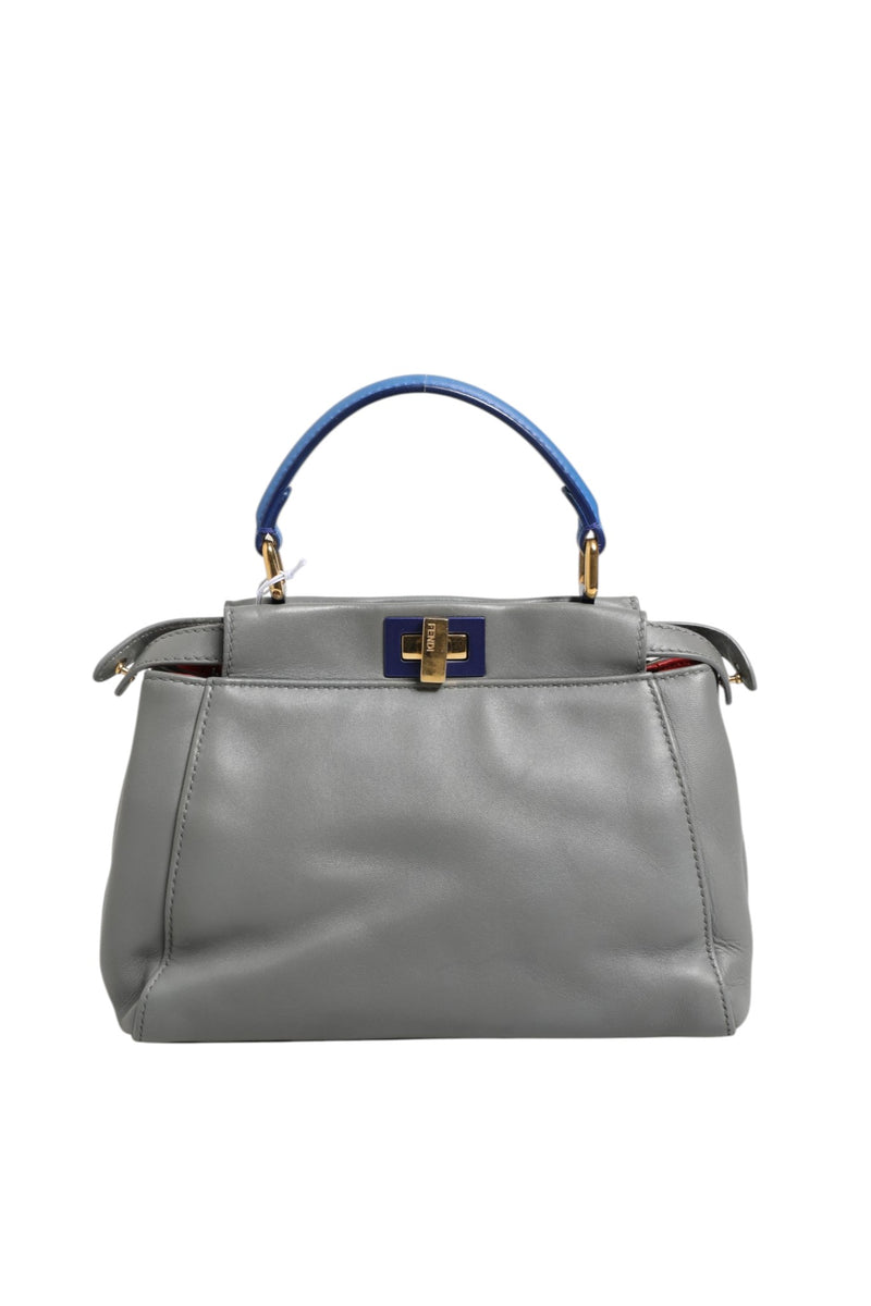 Fendi Mini Peekaboo Blue Grey - Élégance et Style