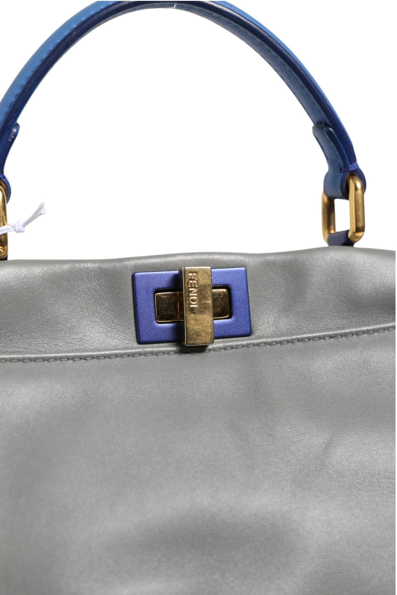 Fendi Mini Peekaboo Blue Grey - Élégance et Style