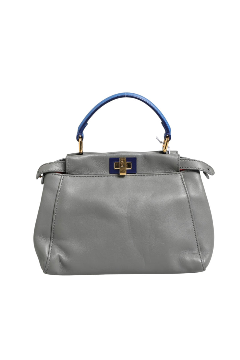 Fendi Mini Peekaboo Blue Grey - Élégance et Style