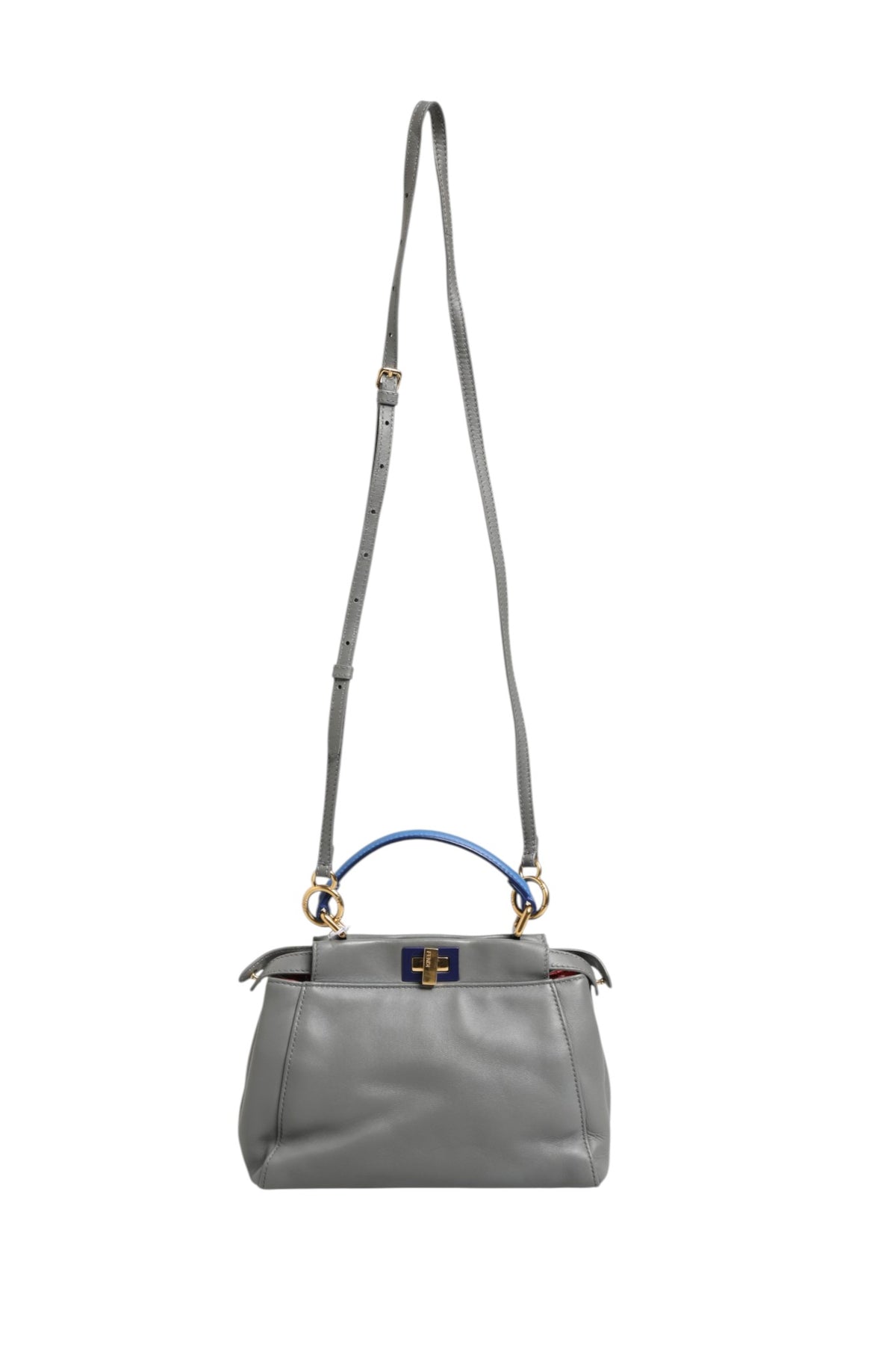 Fendi Mini Peekaboo Blue Grey - Élégance et Style