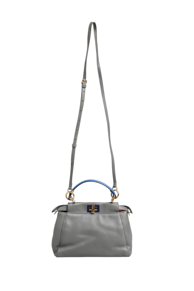 Fendi Mini Peekaboo Blue Grey - Élégance et Style
