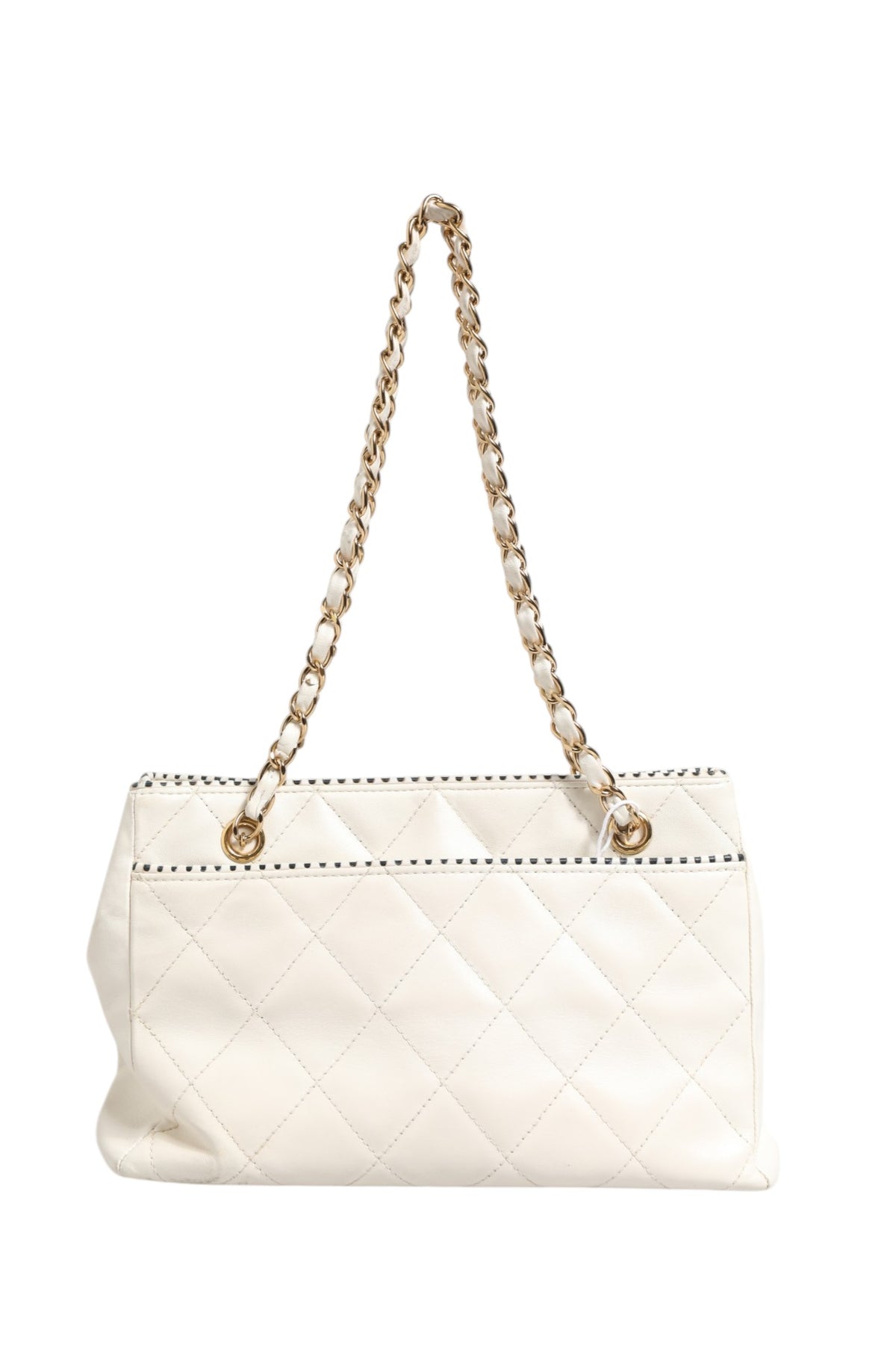 Chanel Mini Sac 22 Matelassé en Cuir de Veau Brillant Blanc 1792563