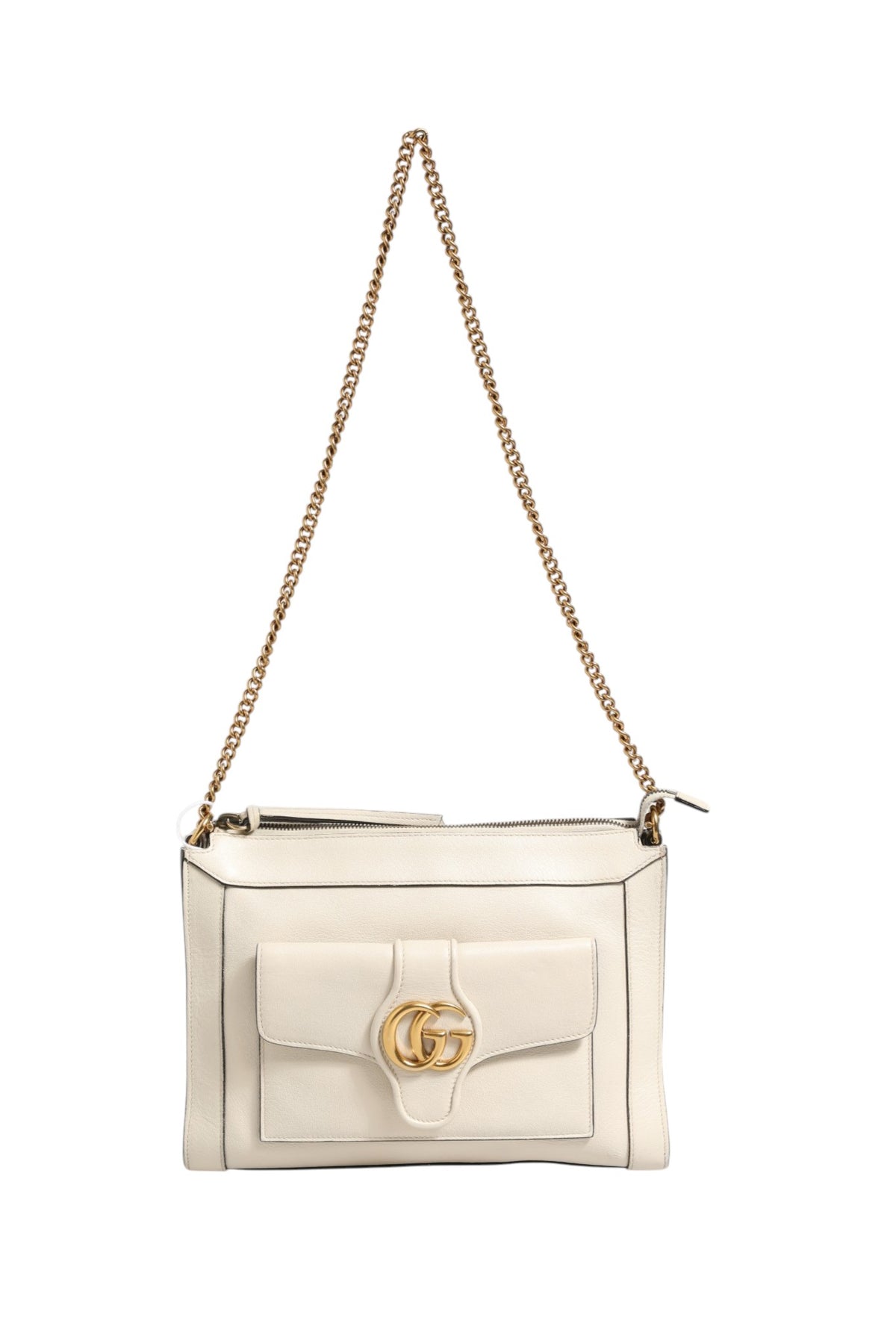 Sac bandoulière Gucci Arli petit modèle en cuir blanc