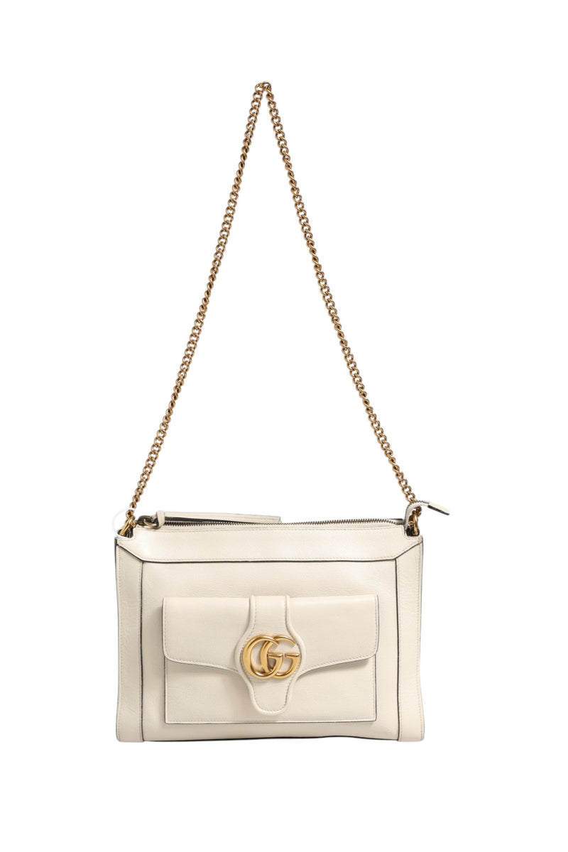 Gucci Arli Small Crossbody Bag White Leather