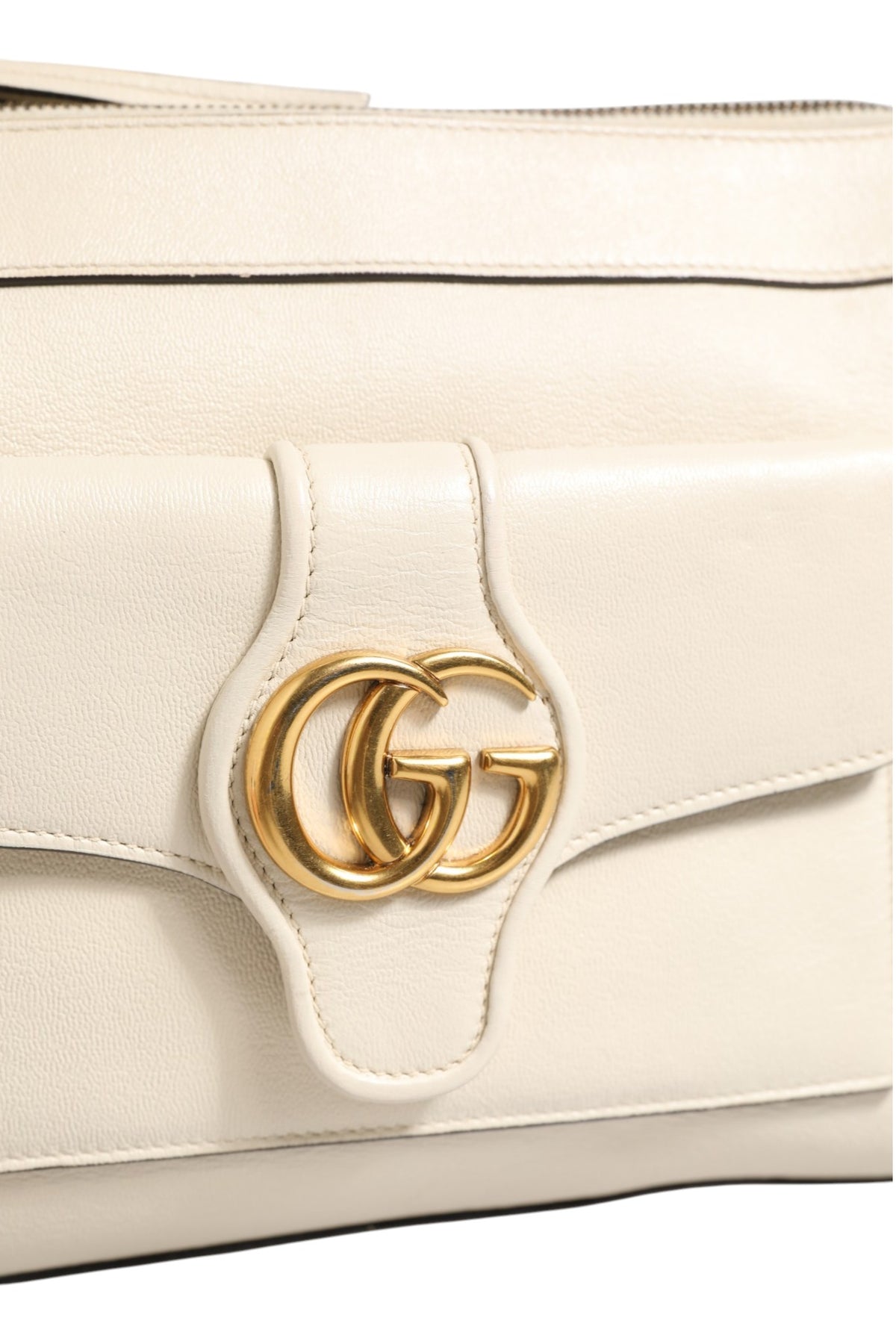 Sac bandoulière Gucci Arli petit modèle en cuir blanc