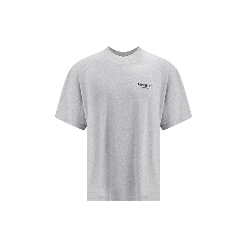 Represent Gray Cotton T-Shirt - Modern Design for Men