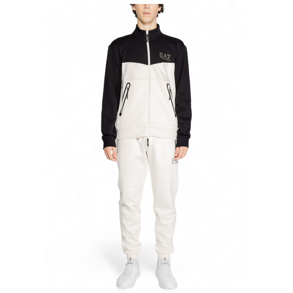 EA7 Emporio Armani Cream Cotton Sweatsuit - Model 6DPV60 PJVTZ
