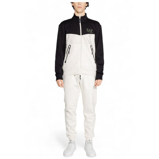 EA7 Emporio Armani Cream Cotton Sweatsuit - Model 6DPV60 PJVTZ
