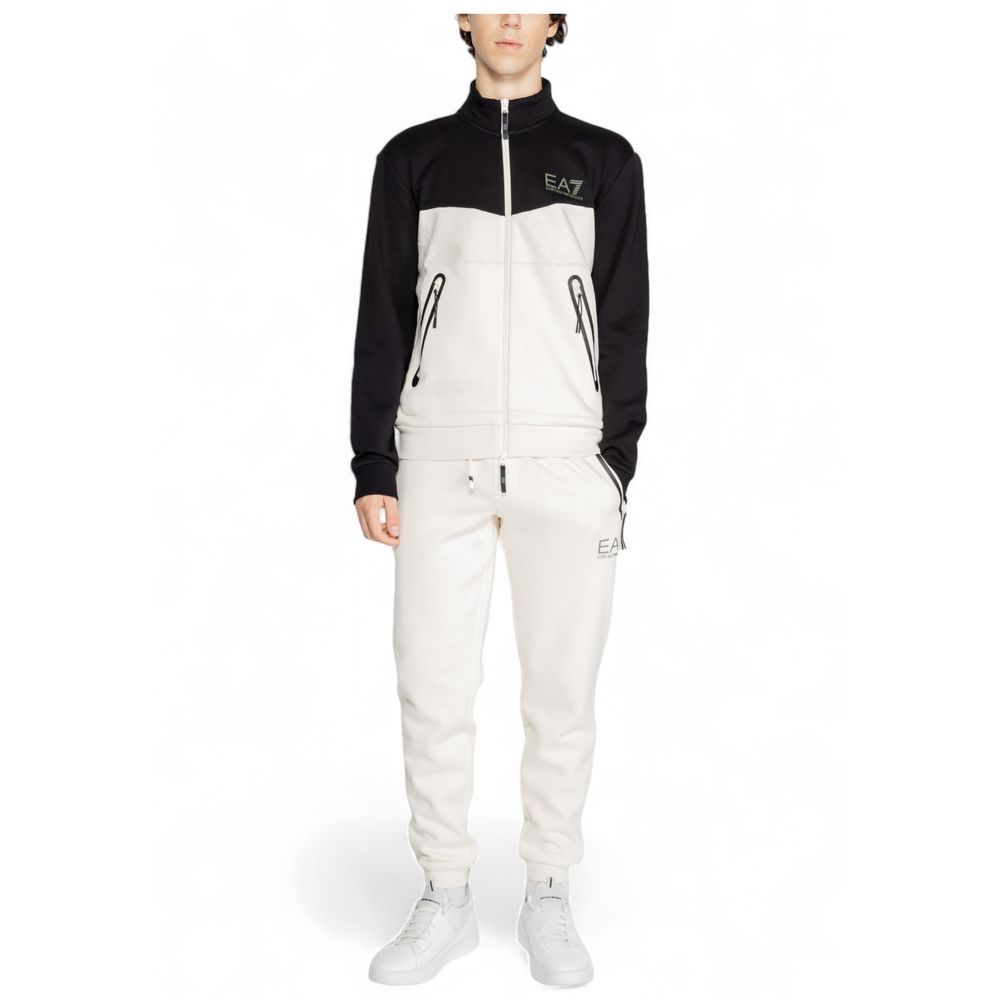 EA7 Emporio Armani Cream Cotton Sweatsuit - Model 6DPV60 PJVTZ