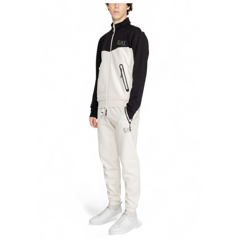 EA7 Emporio Armani Cream Cotton Sweatsuit - Model 6DPV60 PJVTZ