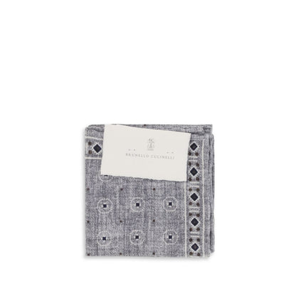 Brunello Cucinelli Gray Silk Handbag