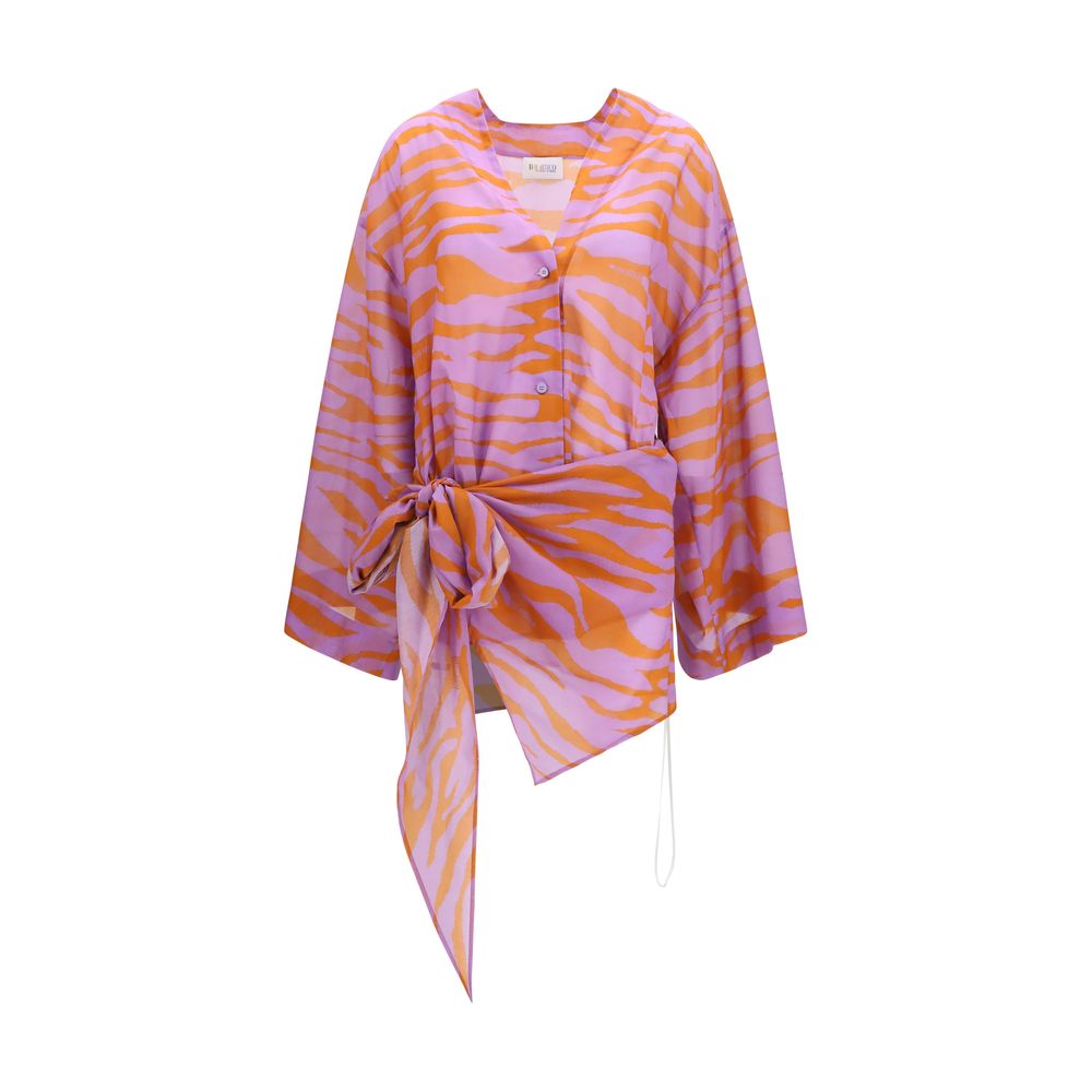 The Attico Multicolor Cotton Pattern Shirt - SS26