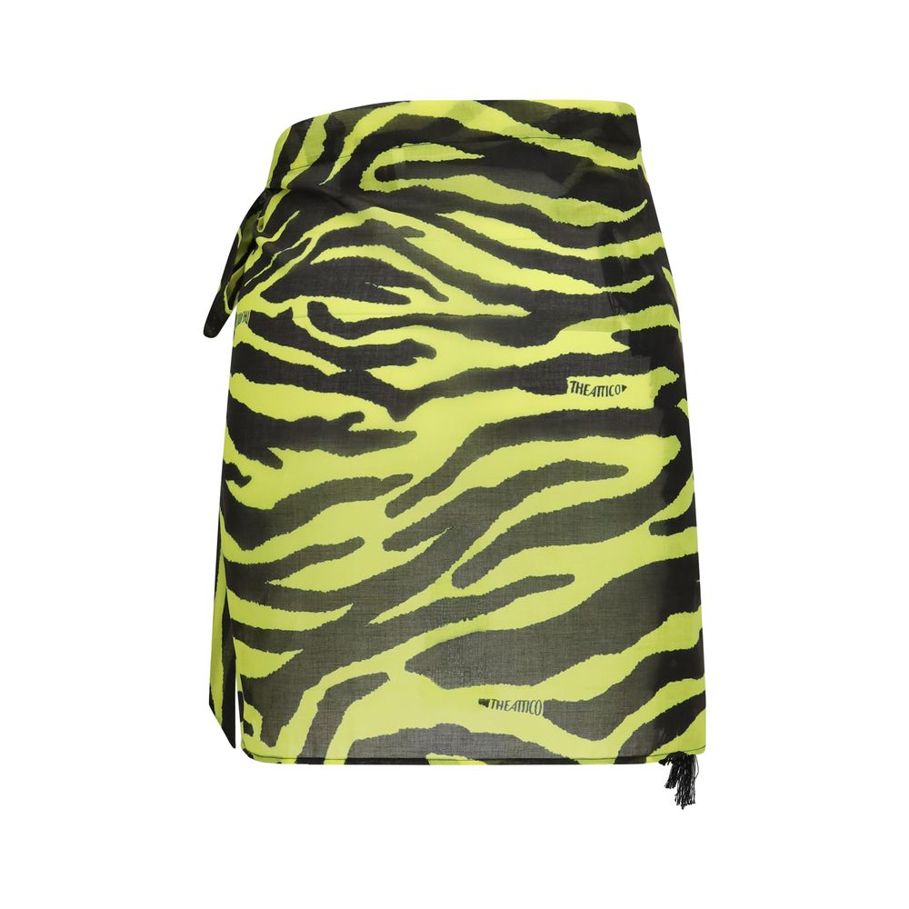 Les cache-maillots en coton bicolore The Attico