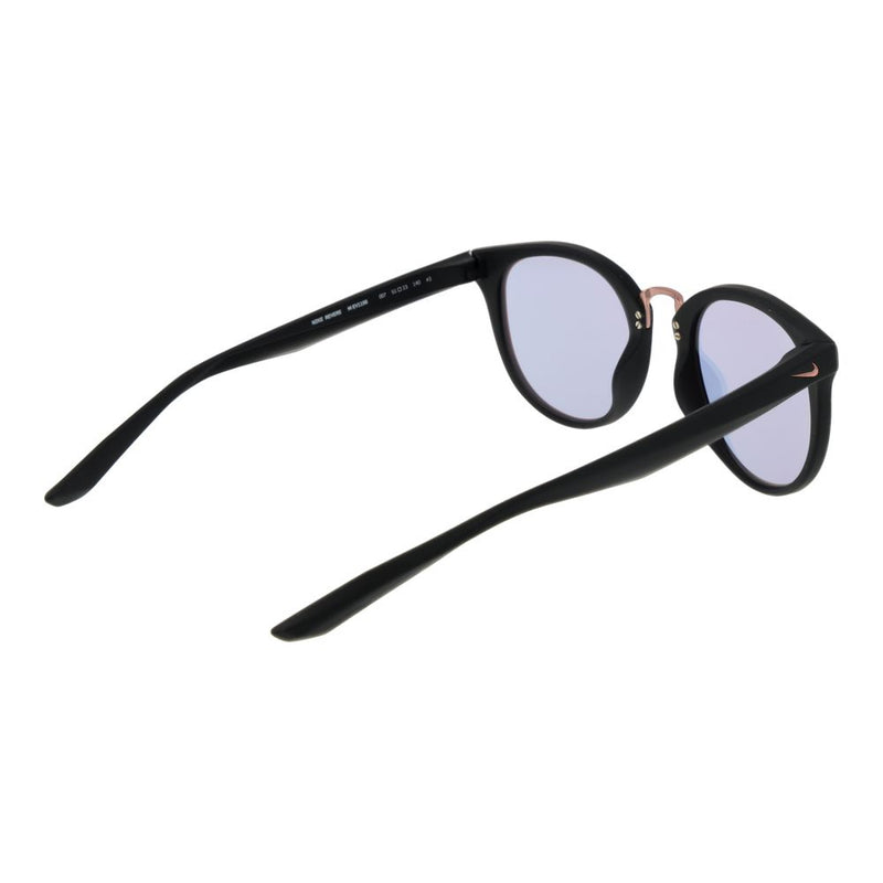 Nike Black TR90 Sunglasses - Unisex Round Mirrored Lenses