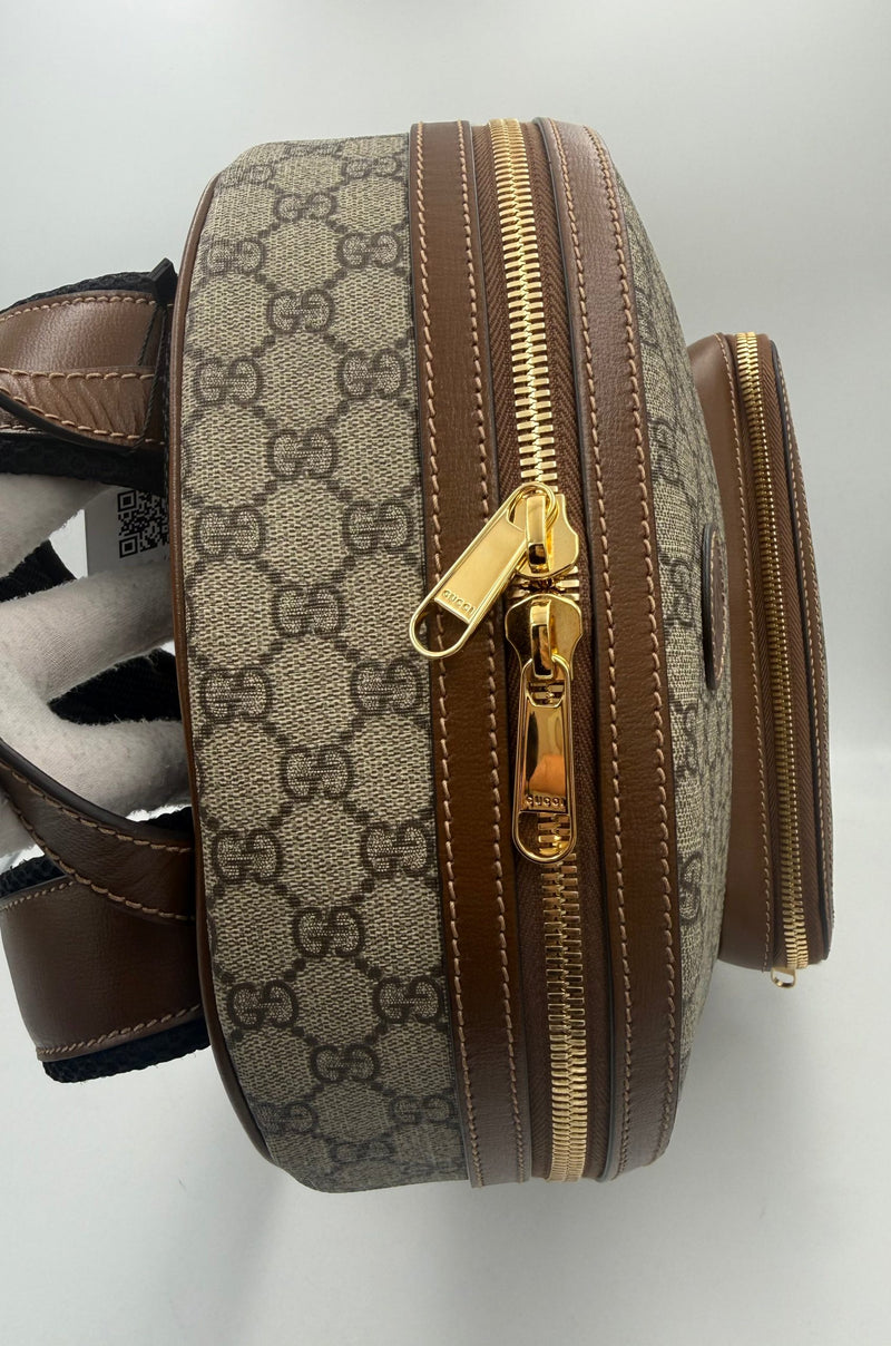 Gucci GG Supreme and Leather Backpack - Timeless Luxury