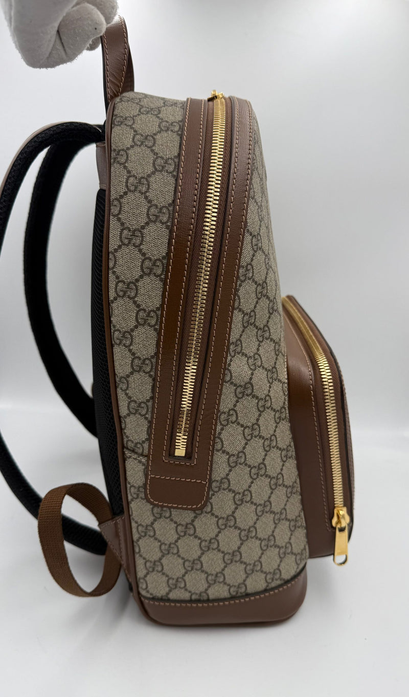 Gucci GG Supreme and Leather Backpack - Timeless Luxury