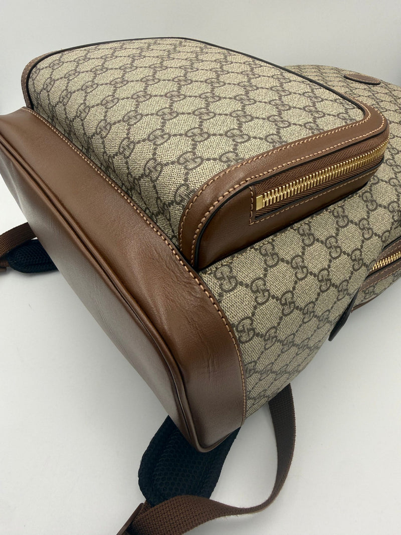 Gucci GG Supreme and Leather Backpack - Timeless Luxury