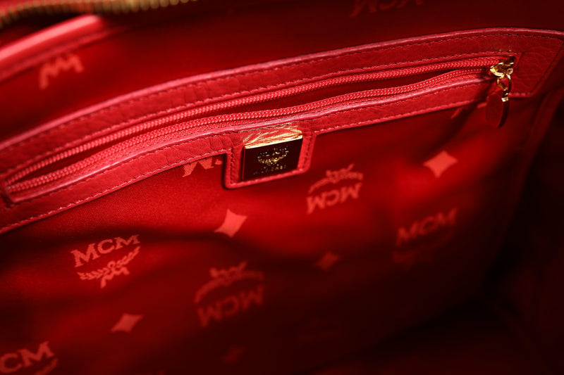 MCM Visetos Backpack - Élégance et Praticité en Rose
