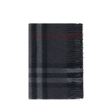 Burberry Gray Cashmere Scarf - Iconic Archivio Check Design