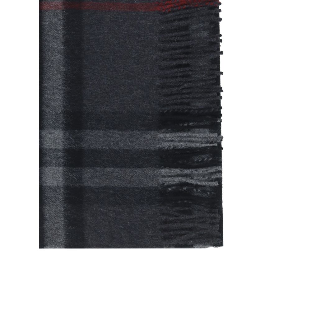 Burberry Gray Cashmere Scarf - Iconic Archivio Check Design