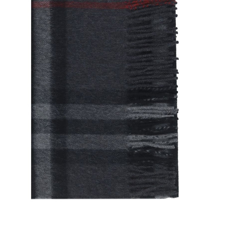 Burberry Gray Cashmere Scarf - Iconic Archivio Check Design