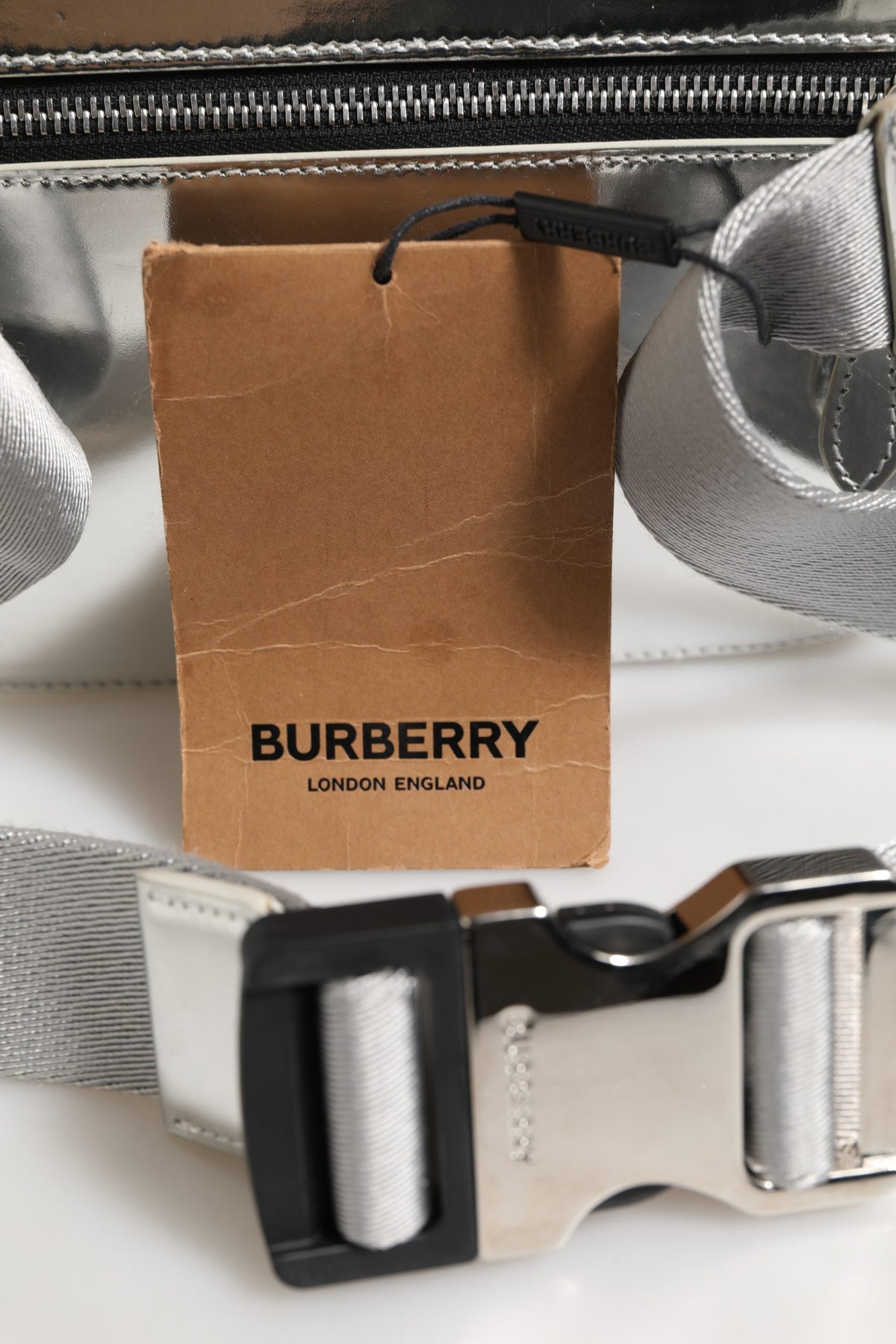 Burberry Silver Belt Bag in Synthetic - Stylish & Functional