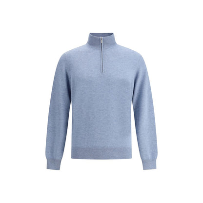 Brunello Cucinelli Blue Cashmere Sweater