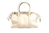 Burberry Chalk White Large Leather Tote Bag