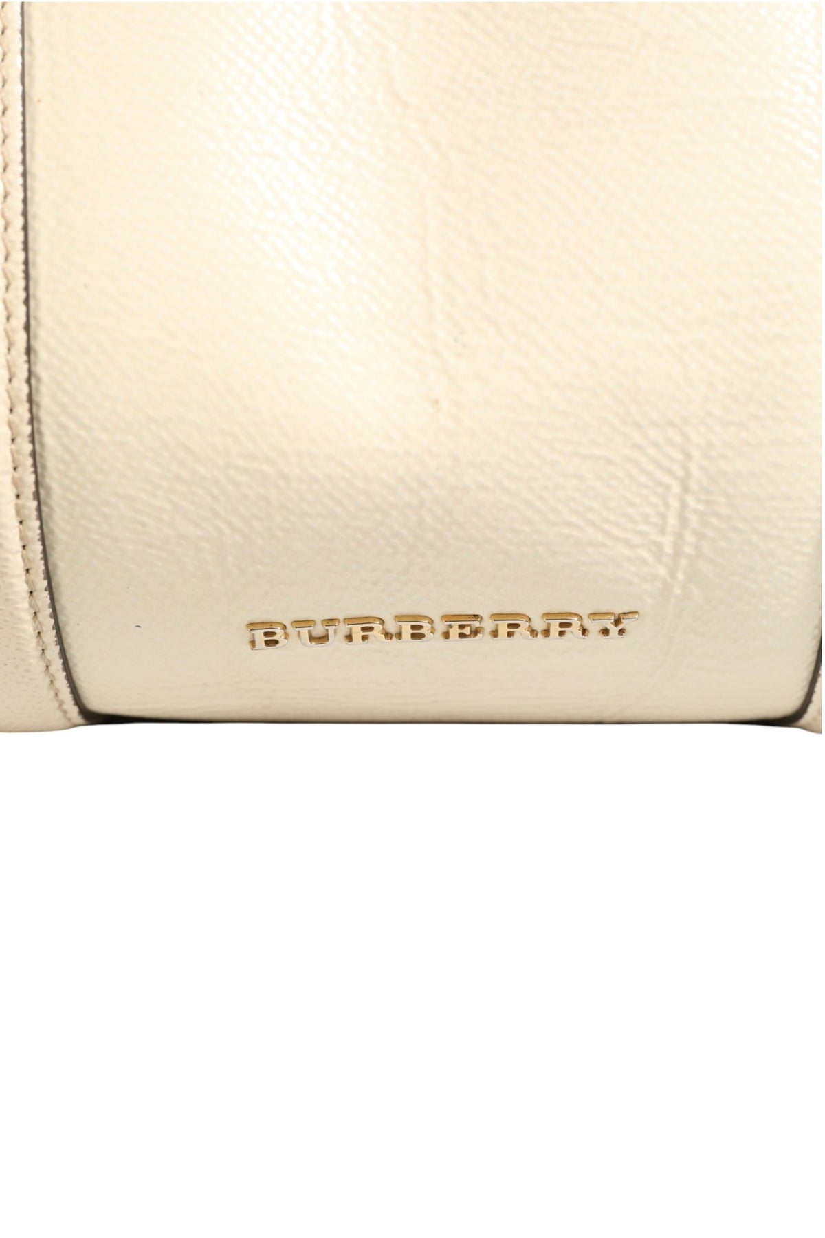 Burberry Chalk White Large Leather Tote Bag