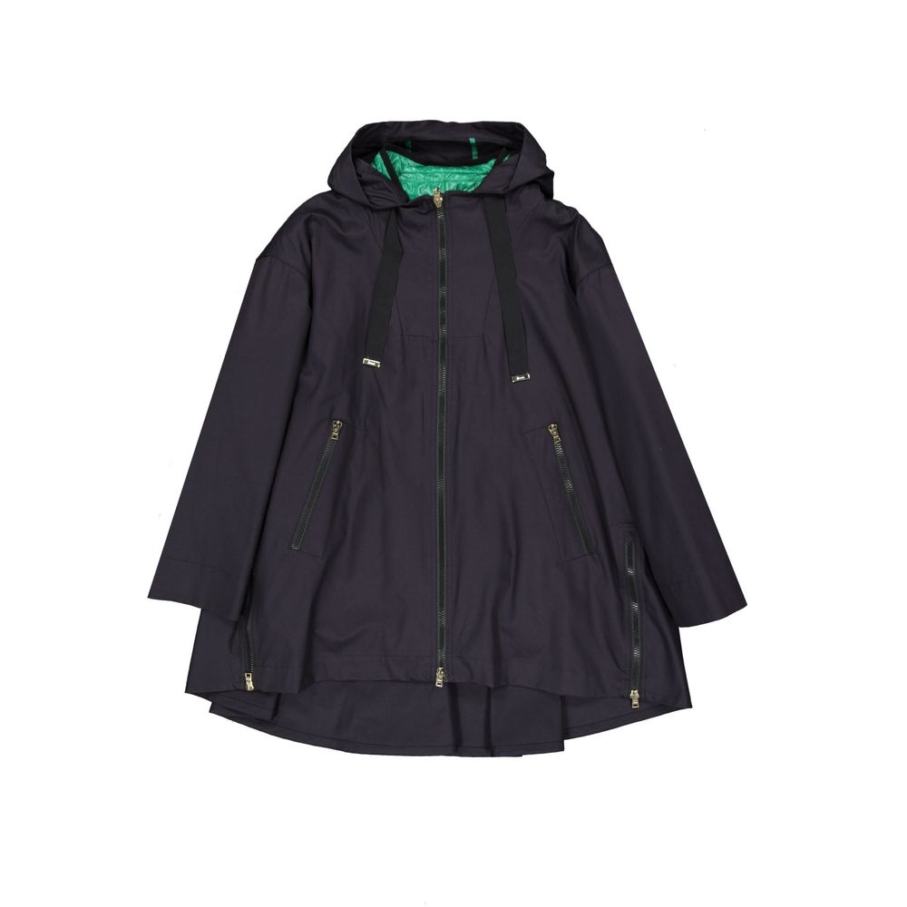 Herno Blue Cotton Shell Jacket for Women