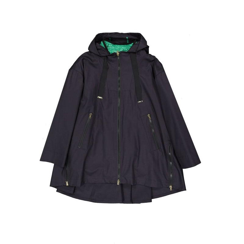 Herno Blue Cotton Shell Jacket for Women