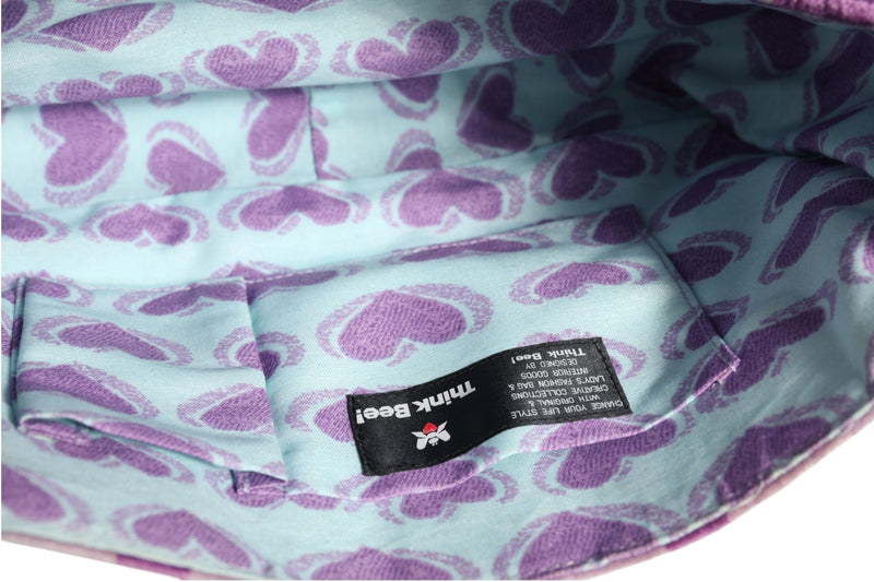 Think Bee Purple Shoulder Bag - Élégance et Praticité
