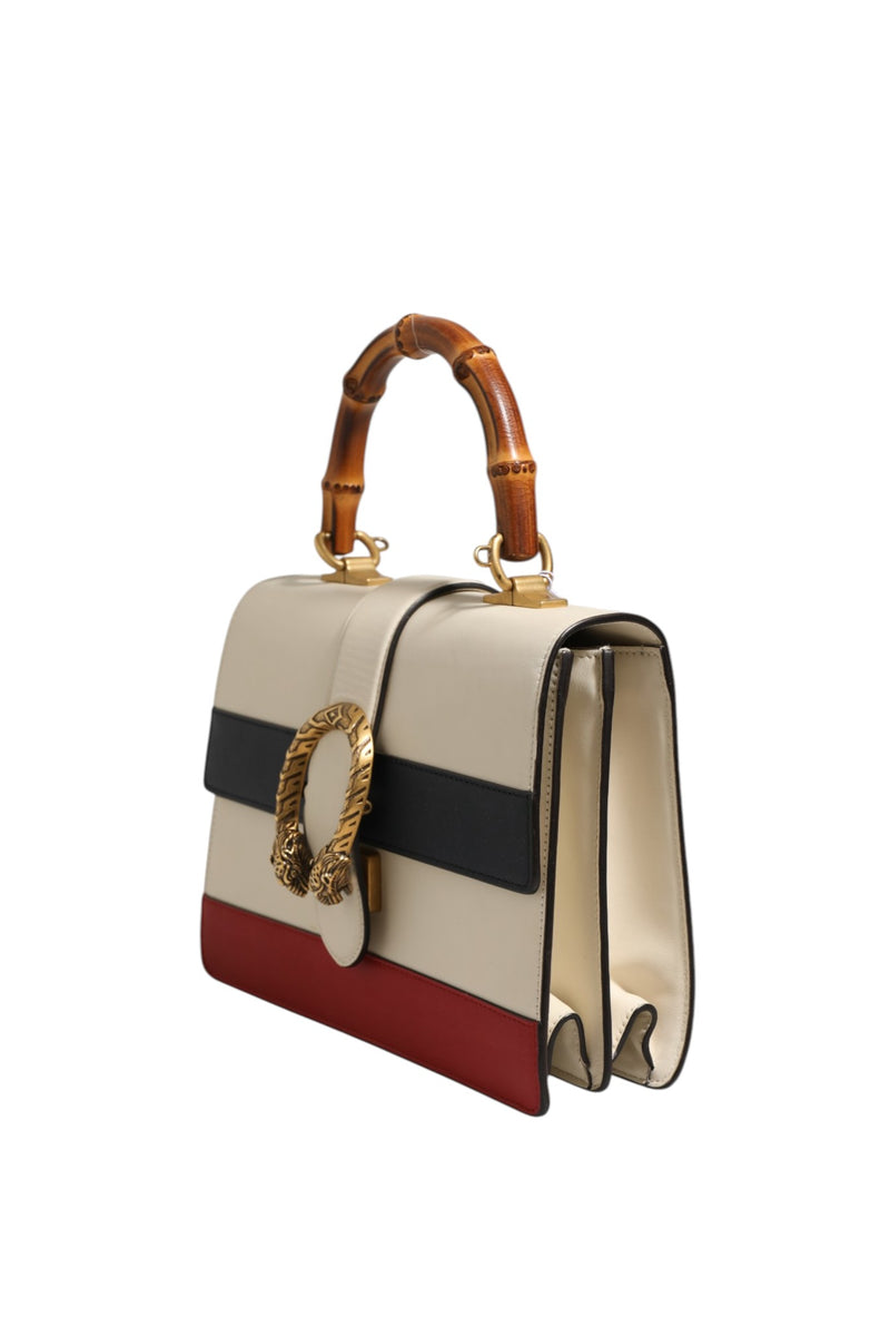 Gucci Dionysus Bamboo Top Handle Bag in Colorblock Leather