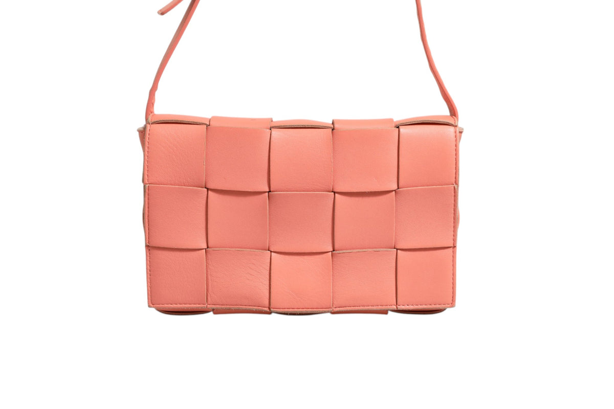 Bottega Veneta Lambskin Maxi Intrecciato Cassette Crossbody Bag