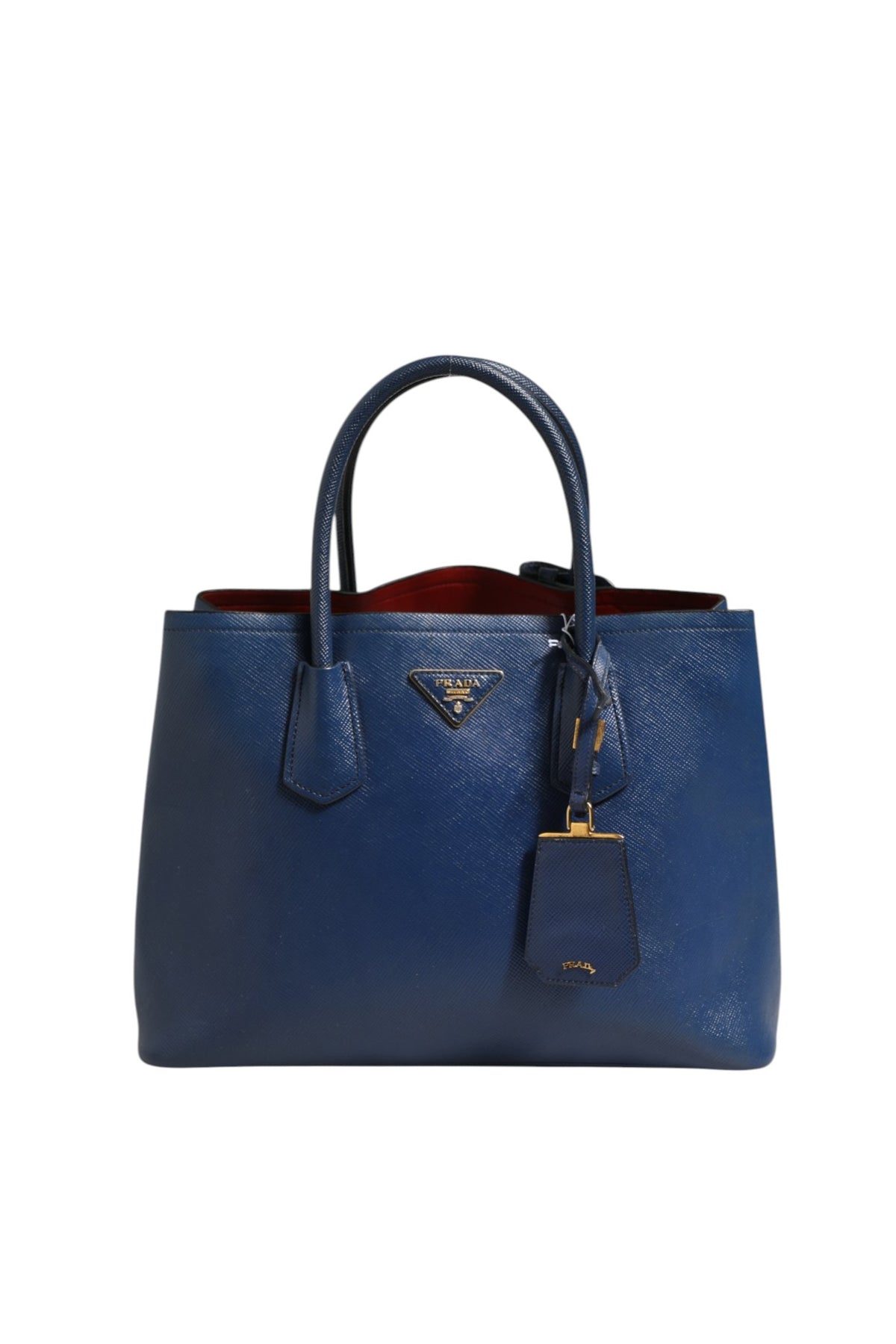 Prada Blue Saffiano Leather 2way Bag - Stylish and Versatile