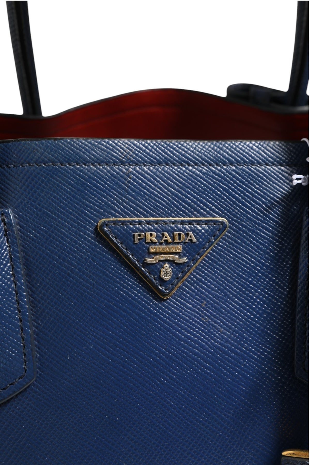 Prada Blue Saffiano Leather 2way Bag - Stylish and Versatile