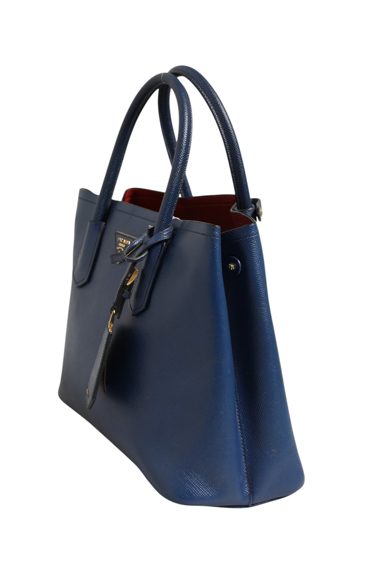 Prada Blue Saffiano Leather 2way Bag - Stylish and Versatile