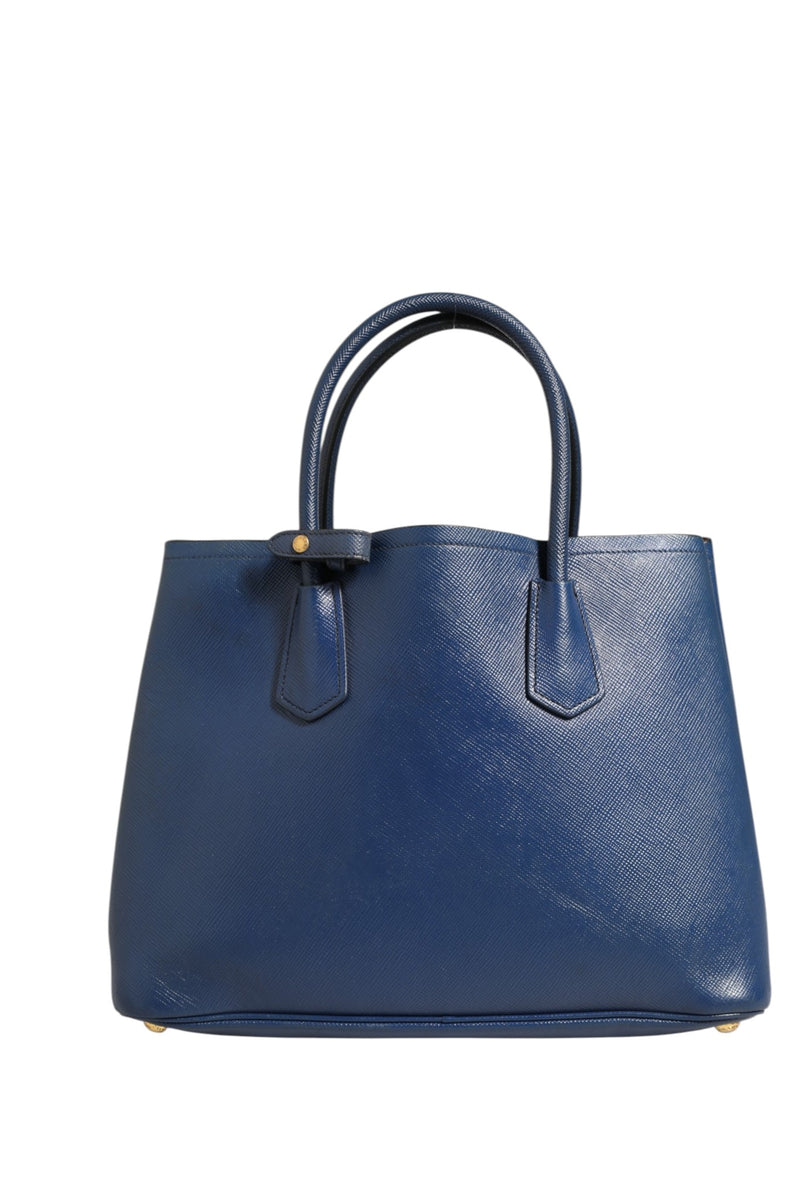 Prada Blue Saffiano Leather 2way Bag - Stylish and Versatile