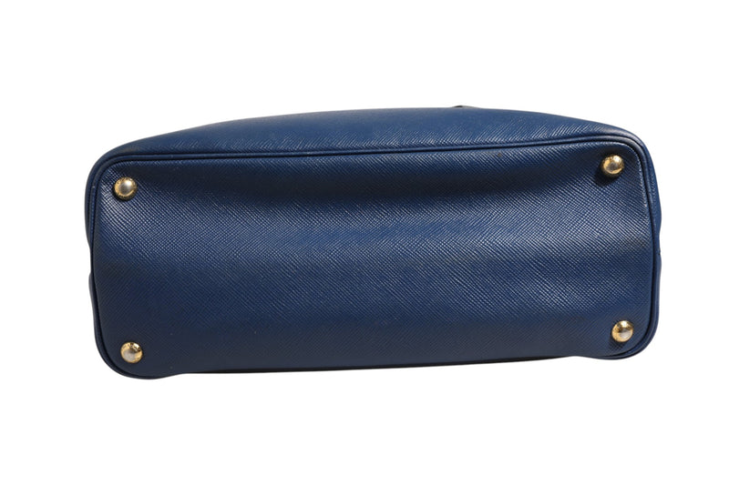 Prada Blue Saffiano Leather 2way Bag - Stylish and Versatile