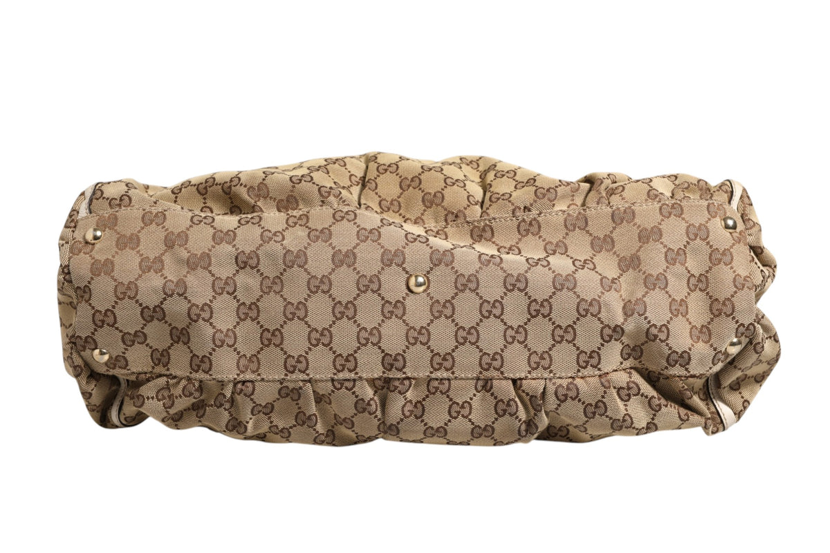 Gucci Canvas Abbey D Ring Shoulder Bag - Élégance intemporelle