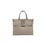 Armani Exchange Beige Artificial Leather Handbag for Women