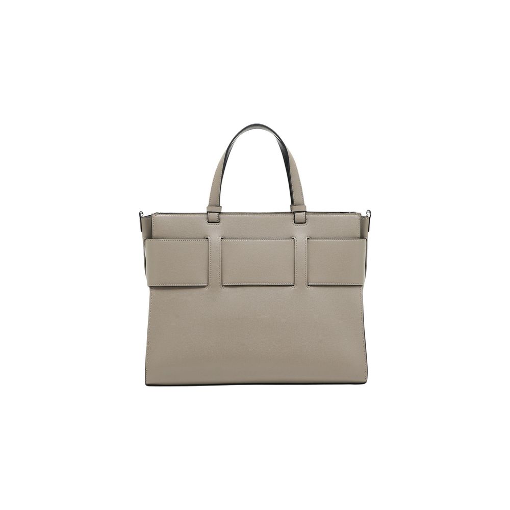 Armani Exchange Beige Artificial Leather Handbag for Women