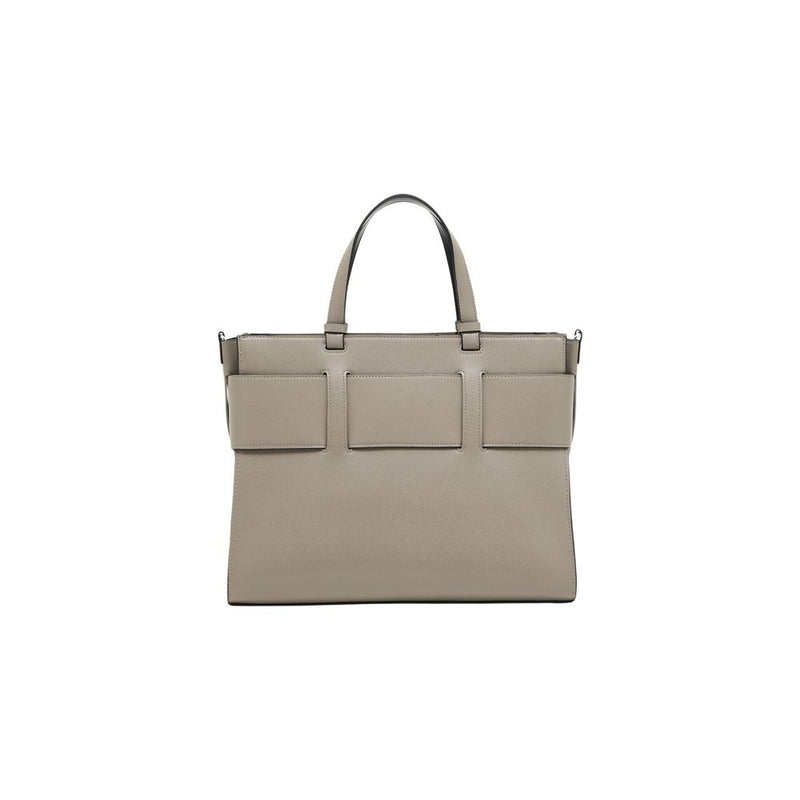 Armani Exchange Beige Artificial Leather Handbag for Women